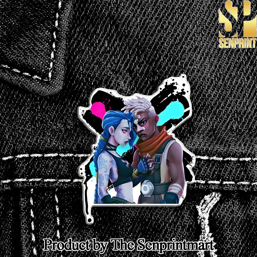 Arcane League of Legends Jinx x Ekko Gift Ideas 3D Enamel Pin SEN2445