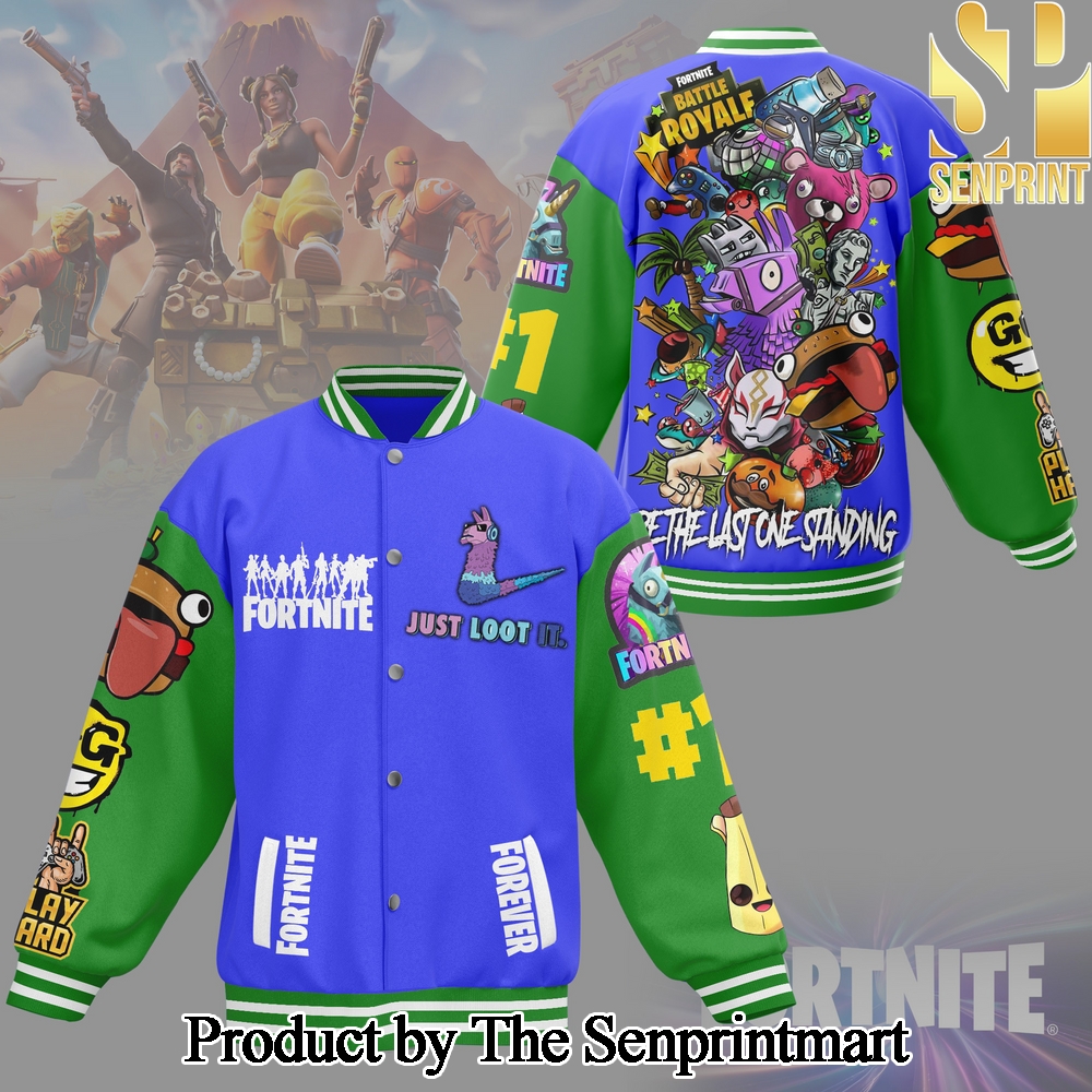 Fortnite Last One Standing For Fans Full Printing Baseball Jacket SEN2413