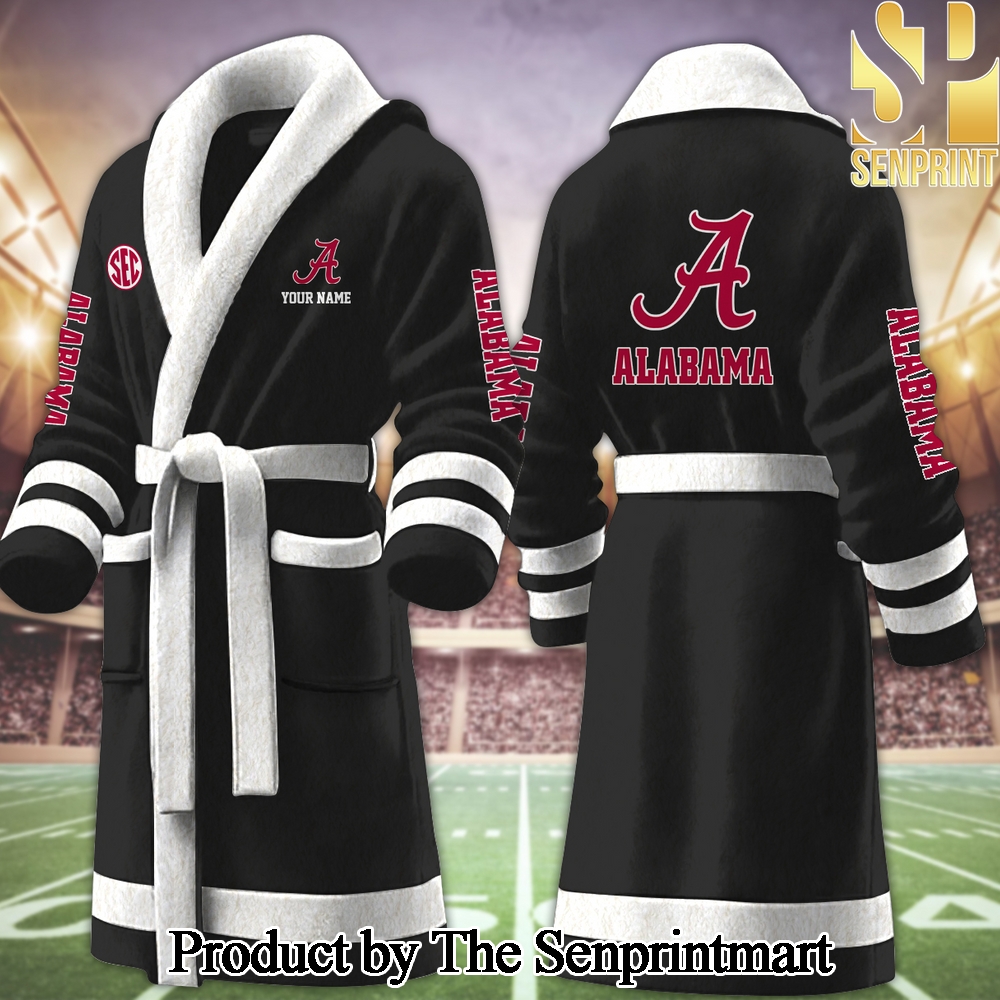 Alabama Crimson Tide For Sport Fans Full Printing Bathrobe SEN2262