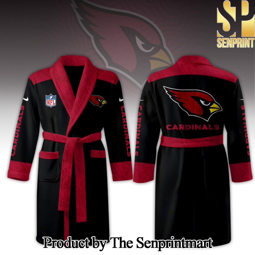 Arizona Cardinals For Sport Fan Full Printed Bathrobe SEN2320