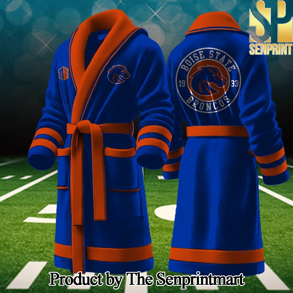 Boise State Broncos For Fan All Over Printed Bathrobe SEN2233