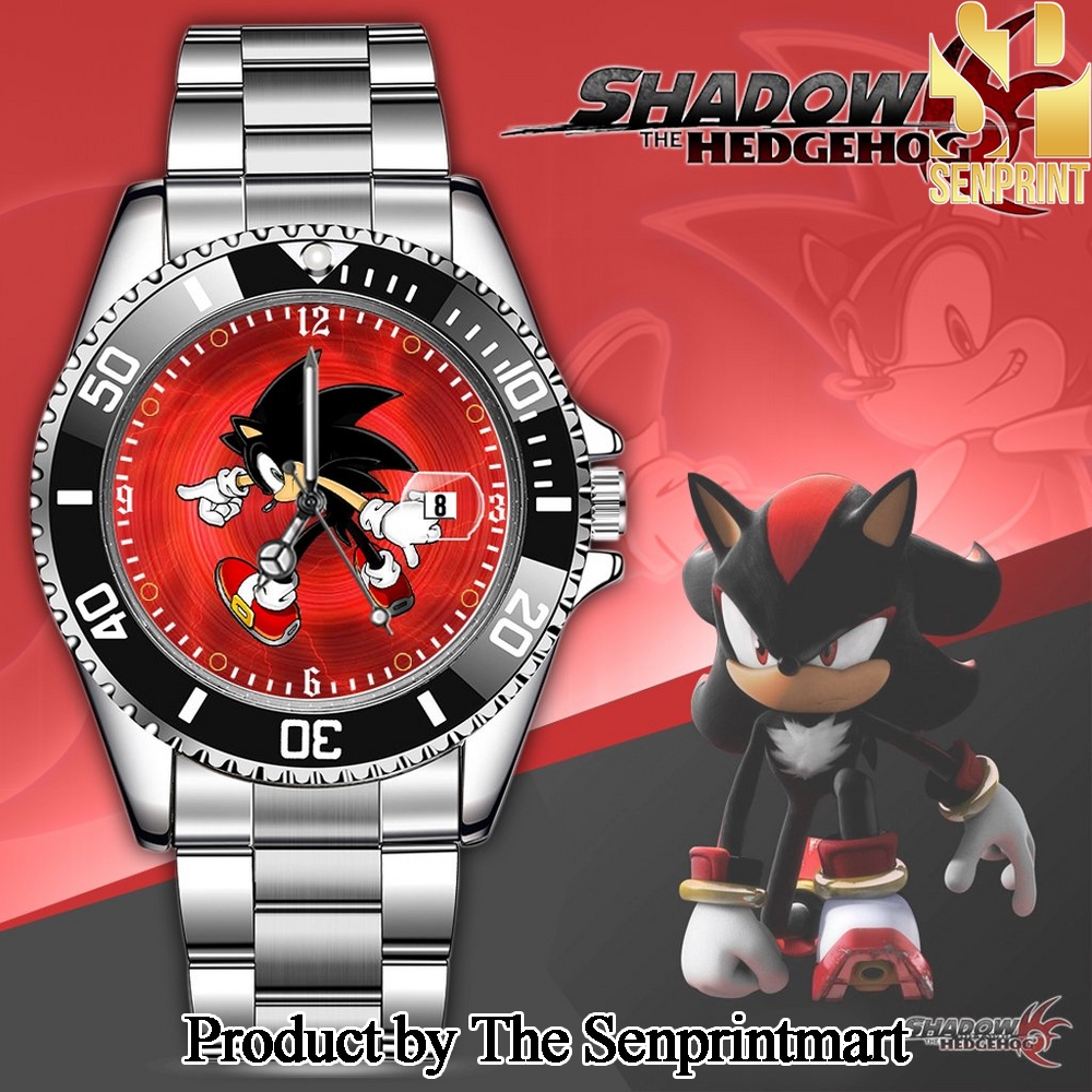 Shadow the Hedgehog Sonic 3 The Movie Special Watch Silver 2024 SEN2617