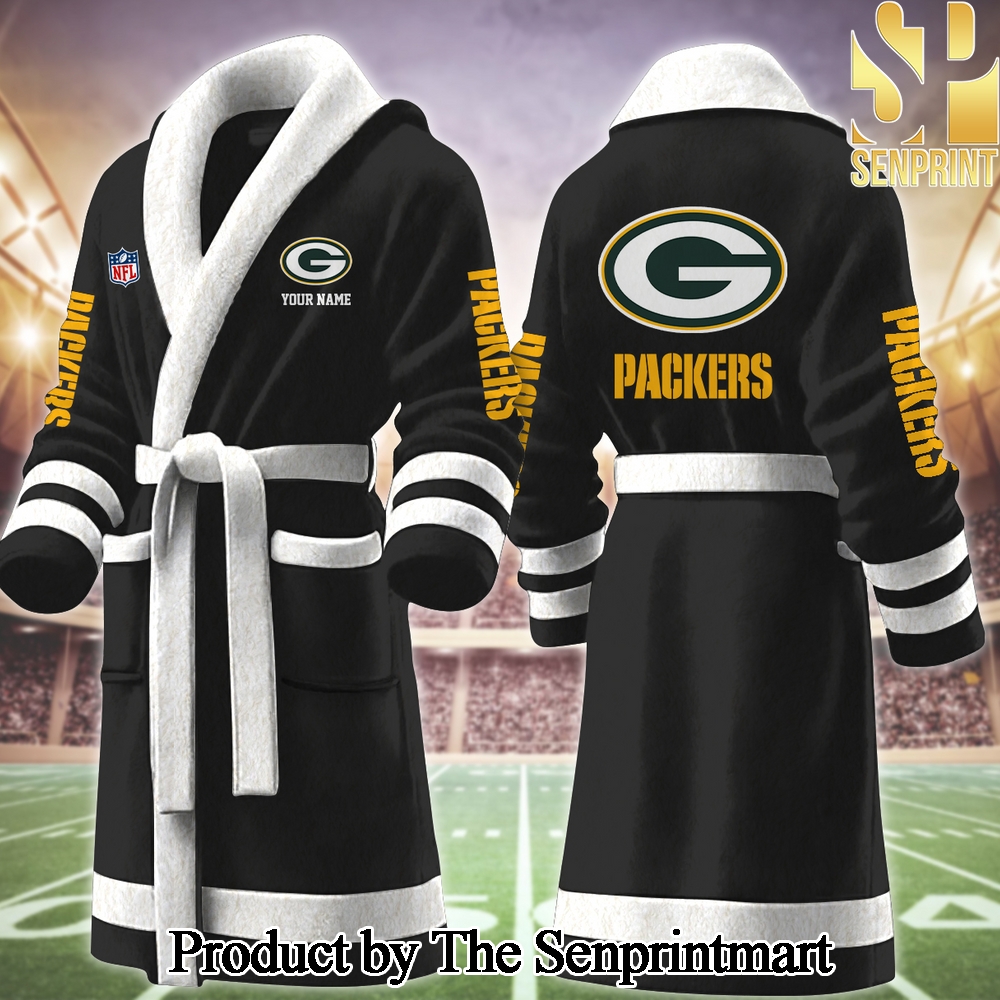 Green Bay Packers All Over Printed Unisex Bathrobe SEN2281