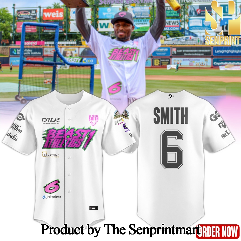 Philadelphia Eagles Baseball Jersey Charity 2024 Smith 06 SEN2764