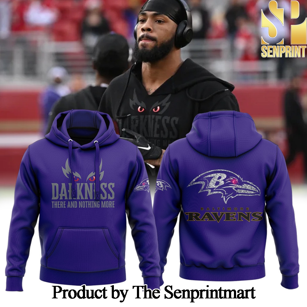 Baltimore Ravens Darkness For Sport Fans 3D Hoodie Set SEN2736