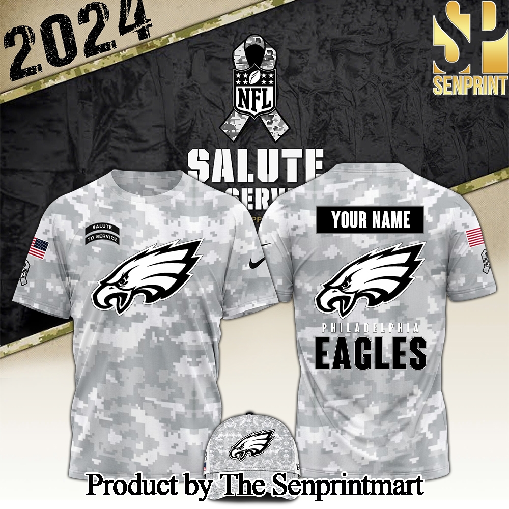 Philadelphia Eagles 2024 Salute to Service Club T-shirts SEN2743