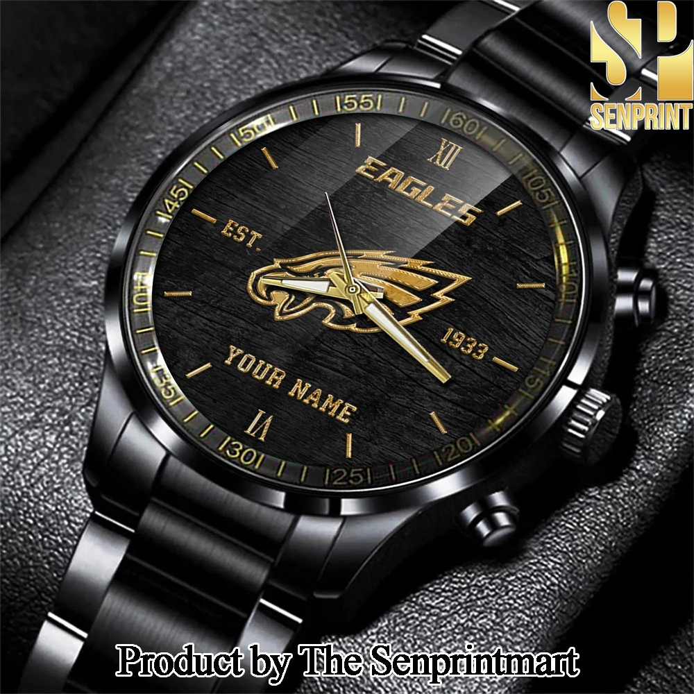 Philadelphia Eagles Black Fashion Watch Custom Your Name SEN2765