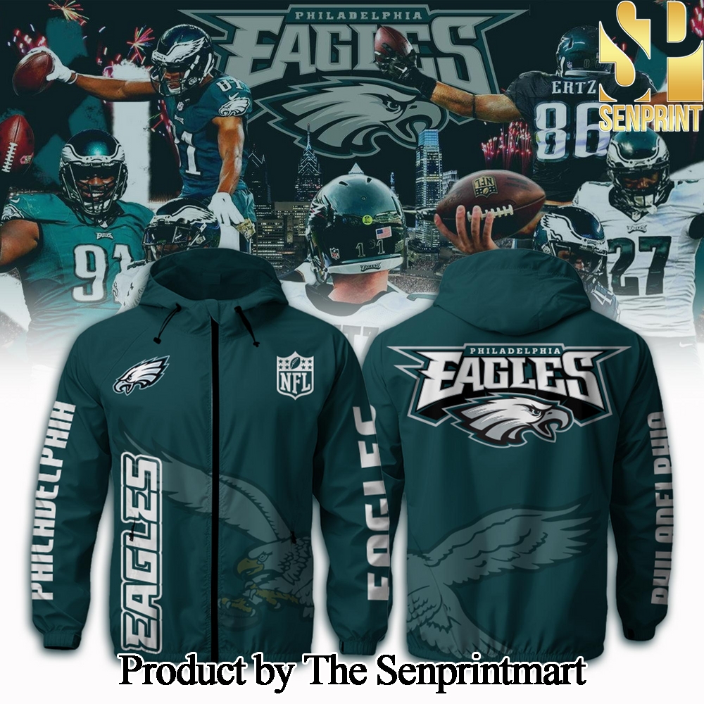 Philadelphia Eagles NFL Hooded Wind Jacket SEN2748