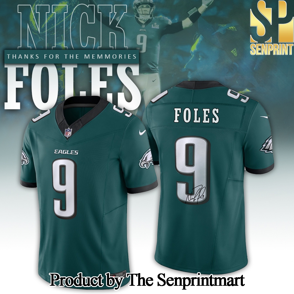 Philadelphia Eagles Nicke Foles Special Green Jersey With Signature SEN2749