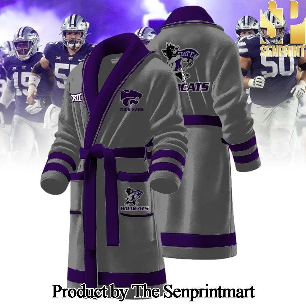 Kansas State Wildcats Full Printed Unisex Bathrobe SEN2222