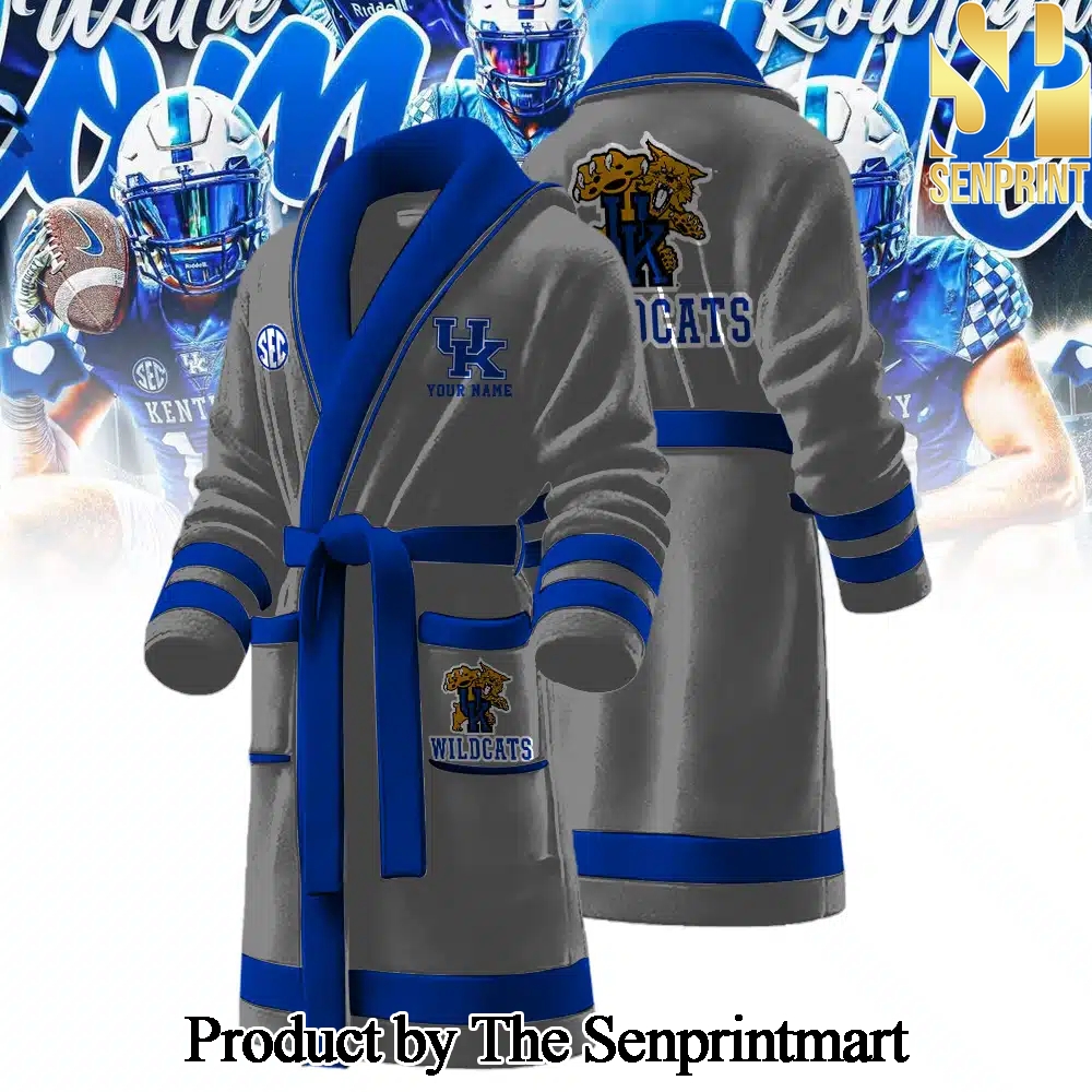 Kentucky Wildcats For Fans 3D Bathrobe SEN2226