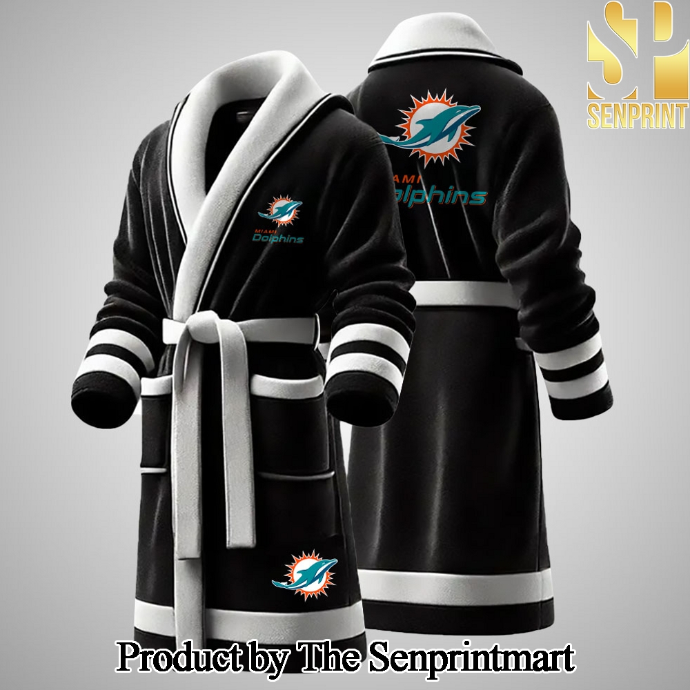 Miami Dolphins Casual Full Printing Bathrobe SEN2304