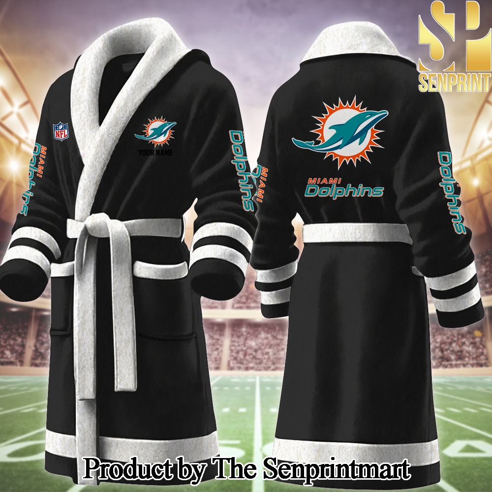 Miami Dolphins Full Printed Unisex Bathrobe SEN2279