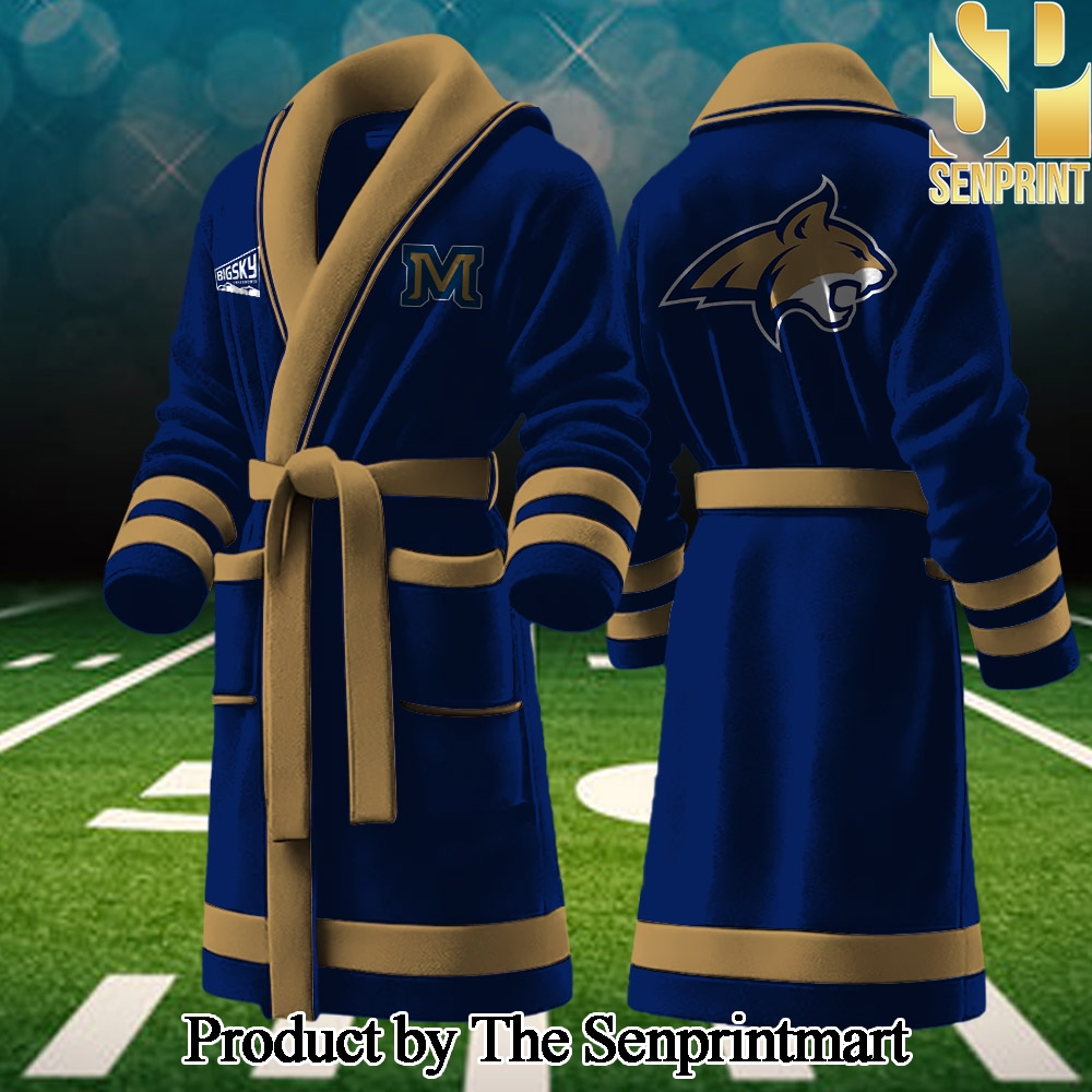 Montana State Bobcats Full Printed Classic Bathrobe SEN2212