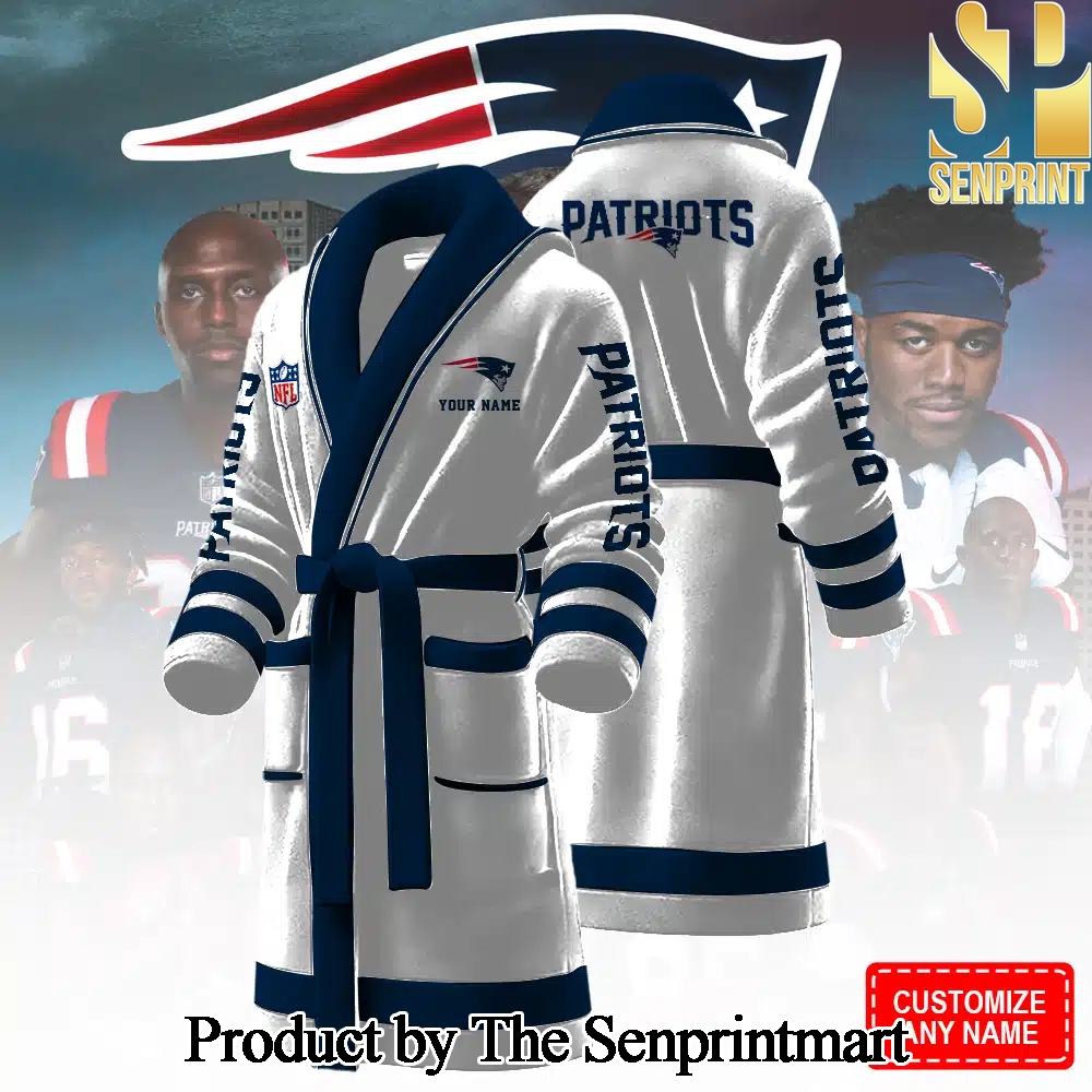 New England Patriots For Sport Fan All Over Printed Bathrobe