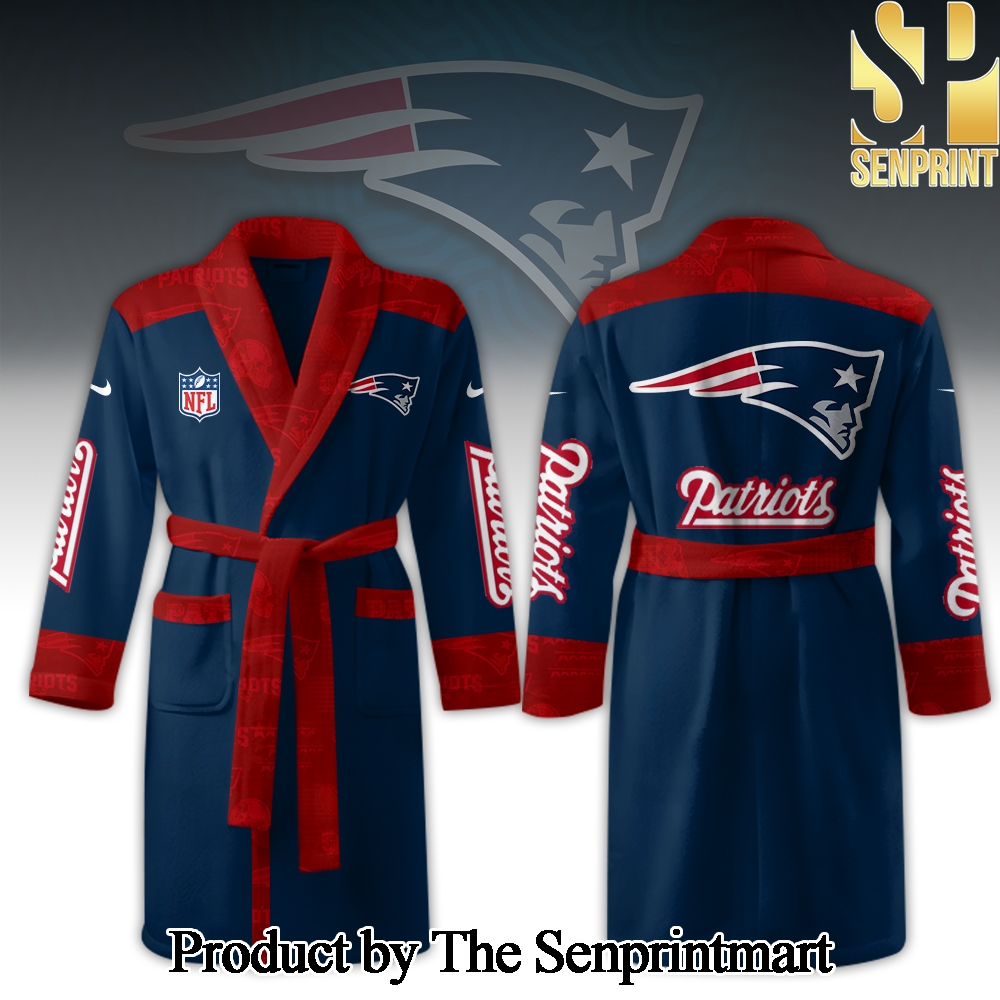 New England Patriots Full Printed Unisex Bathrobe SEN2336