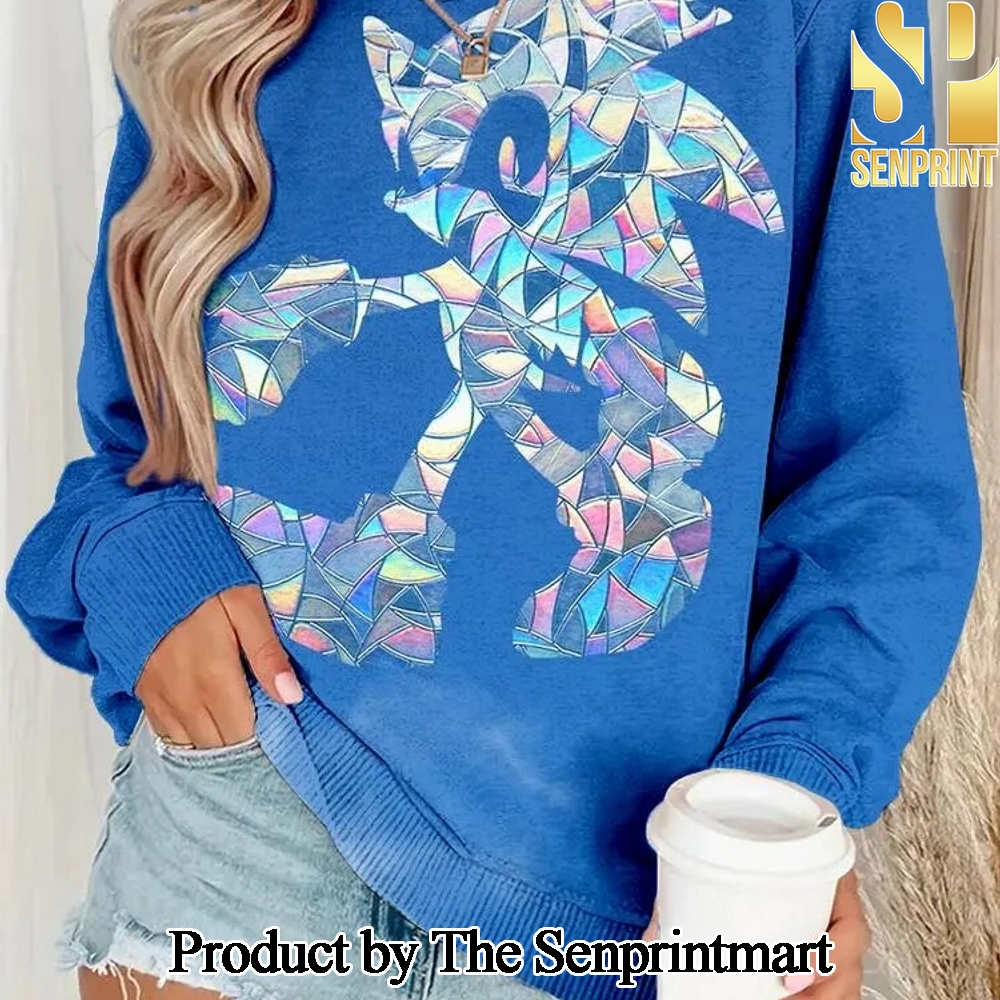 Hedgehog Movie Inspired Pattern Gift Ideas 3D Cozy Sweatshirt SEN3000