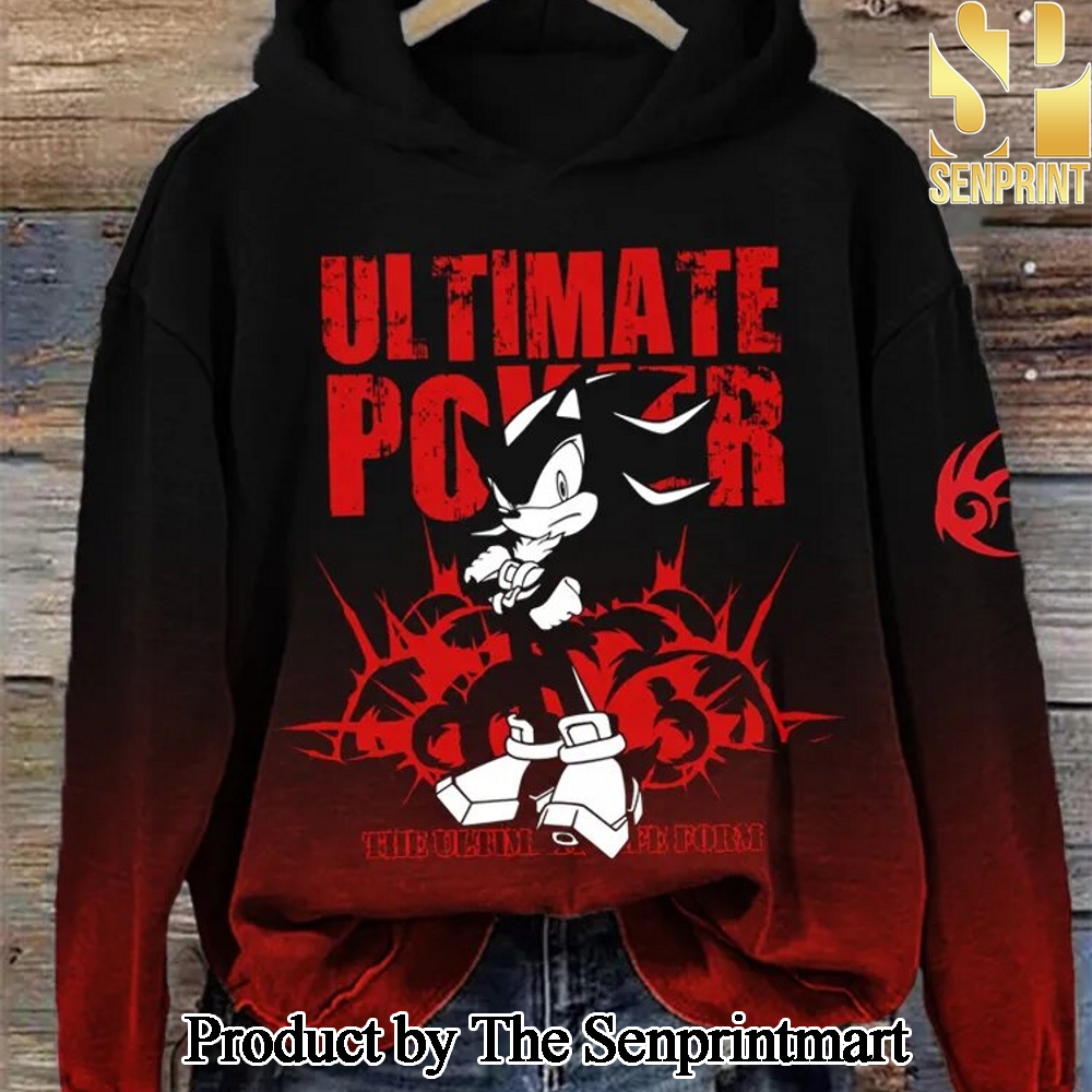 Ultimate Power Hedgehog Movie Inspired Gradient Hoodie SEN2954