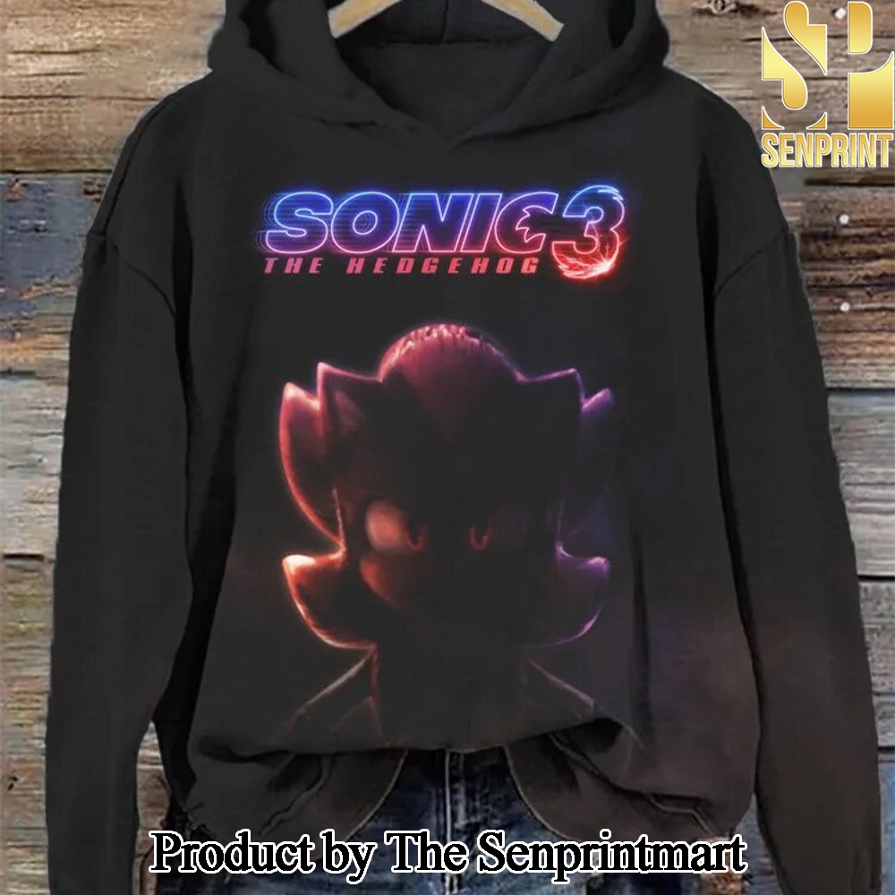 Anime Hedgehog Print Cozy Hoodie SEN2988