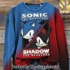 Hedgehog Movie Inspired Contrast Gradient Sweatshirt SEN2971