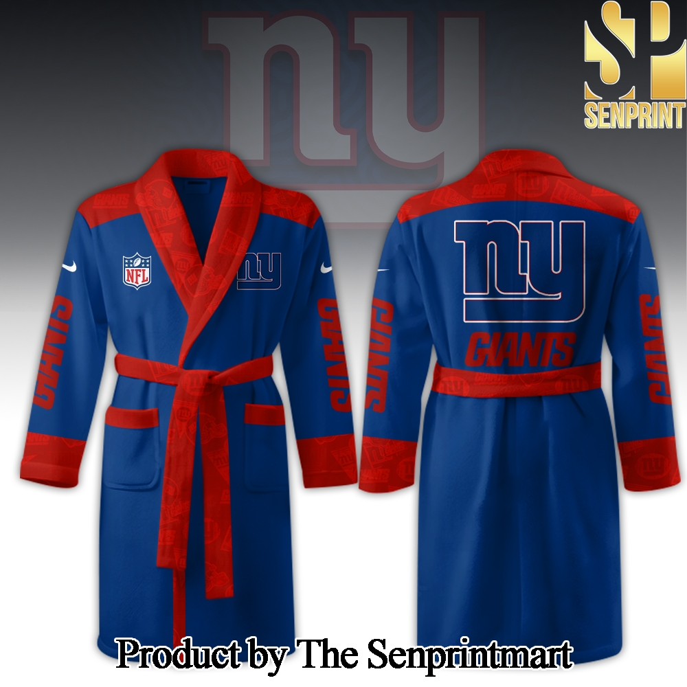 New York Giants All Over Printed Unisex Bathrobe SEN2338