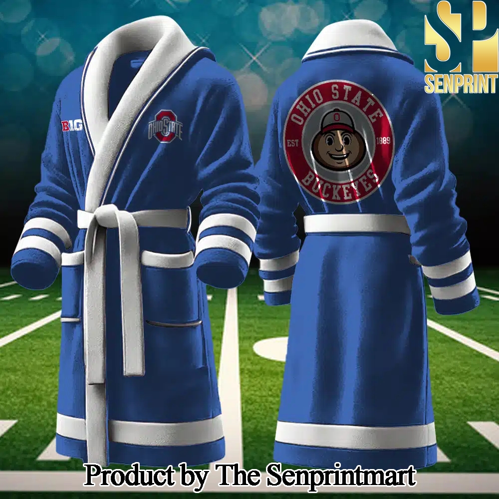 Ohio State Buckeyes Unique Full Printed Bathrobe SEN2300