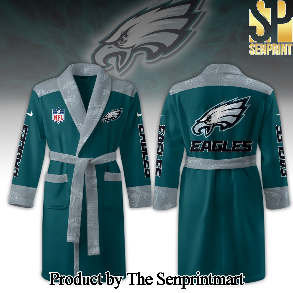 Philadelphia Eagles For Sport Fan Full Printing Bathrobe SEN2318