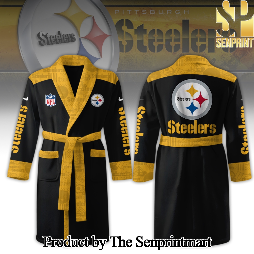 Pittsburgh Steelers For Sport Fans Full Printing Bathrobe SEN2319