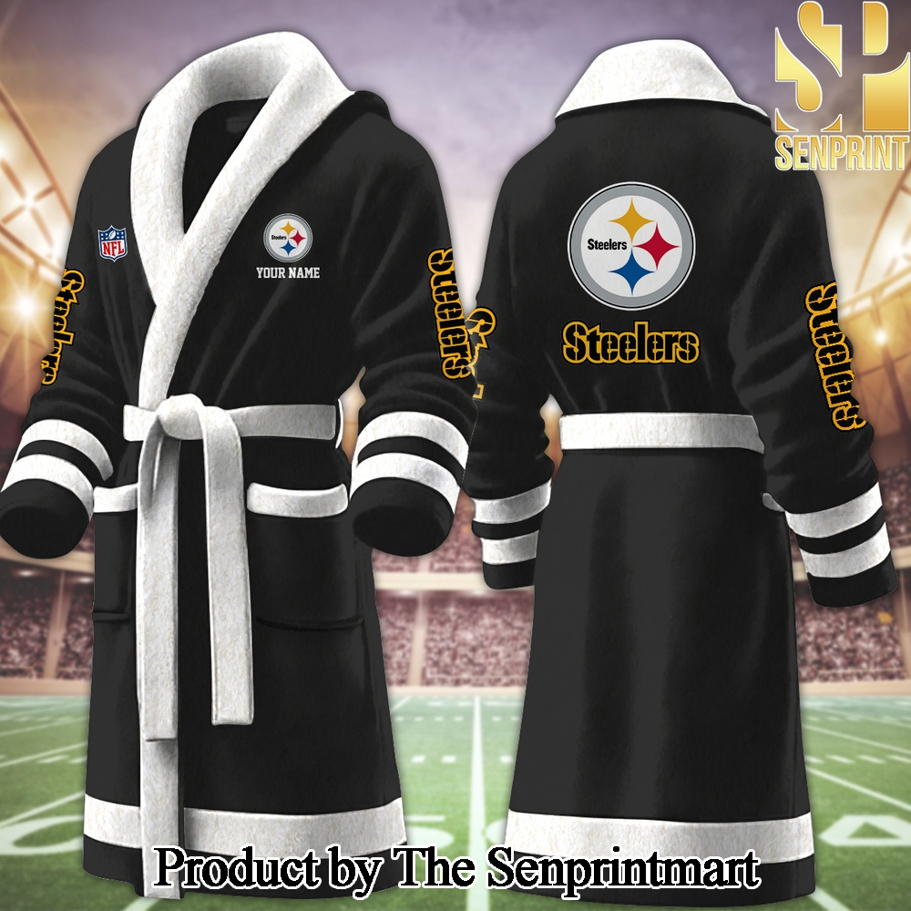 Pittsburgh Steelers Full Print Unisex Bathrobe SEN2278