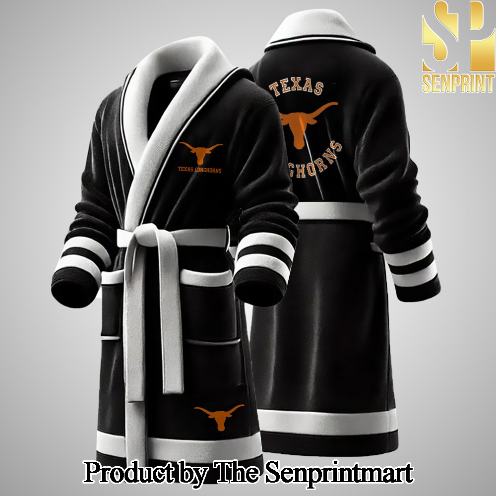 Texas Longhorns Casual All Over Printed Bathrobe SEN2303