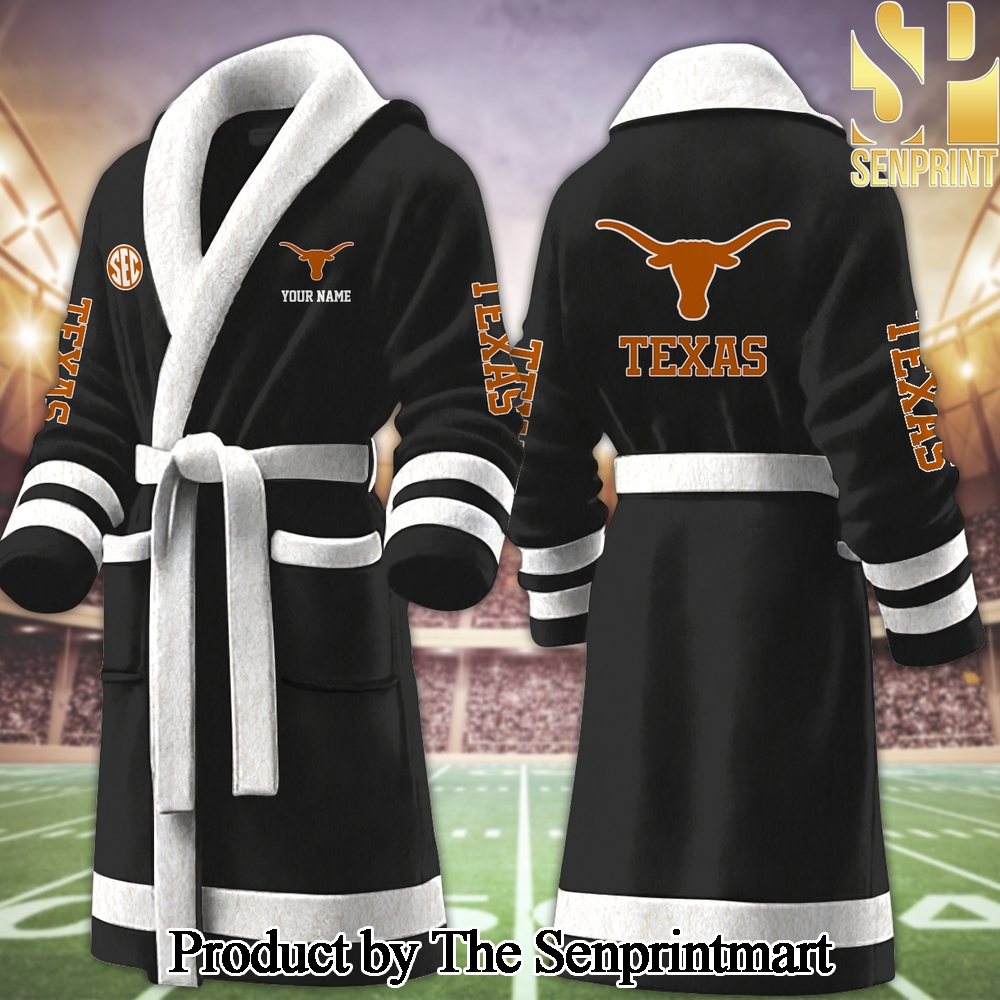 Texas Longhorns For Sport Fan Full Printing Bathrobe SEN2261