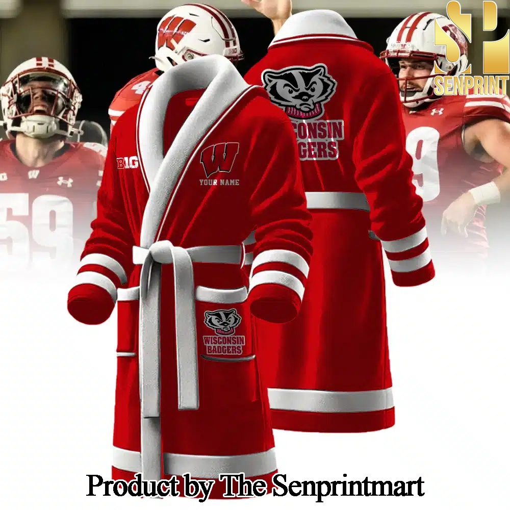 Wisconsin Badgers Full Print Unisex Bathrobe SEN2221