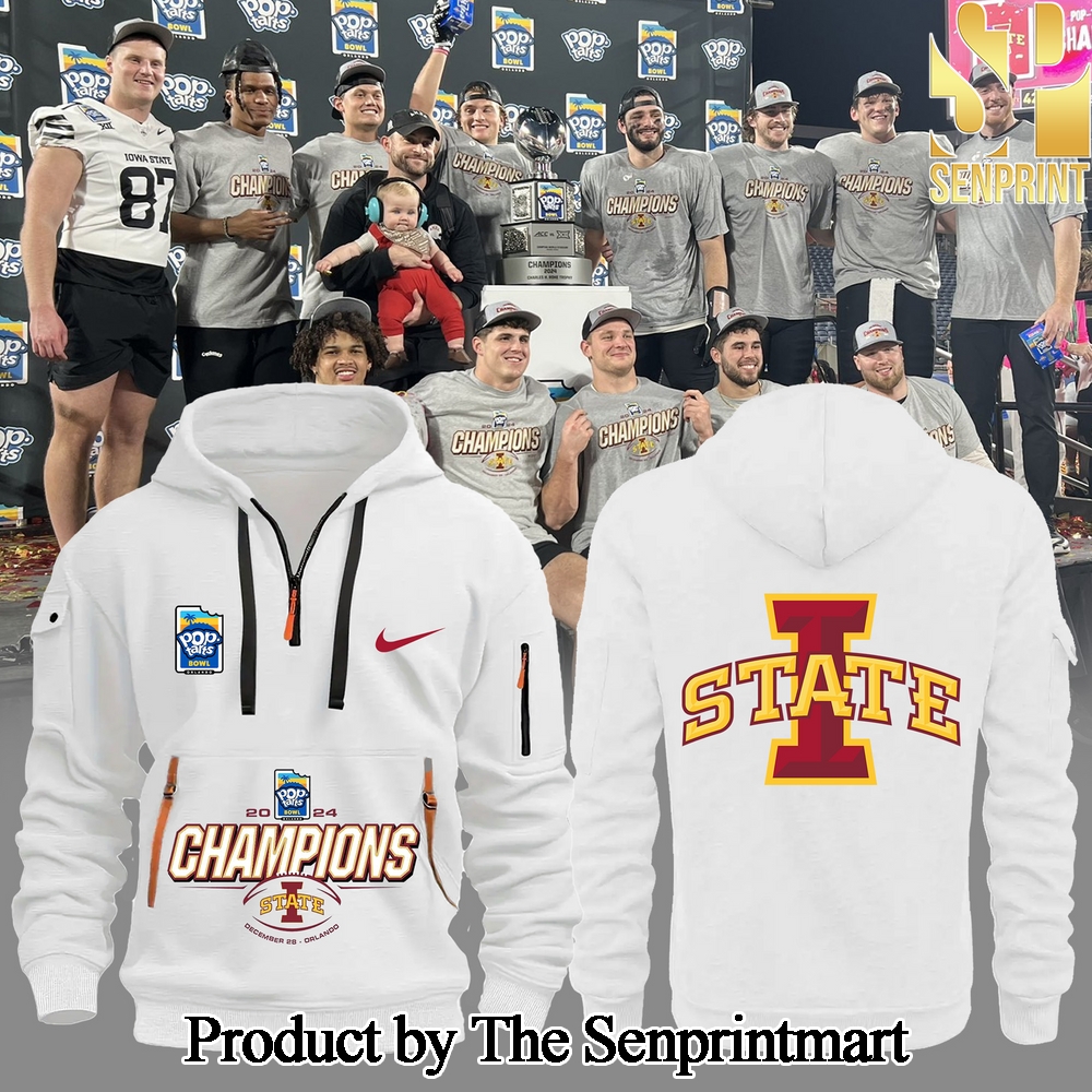 2024 Pop Tarts Bowl Champions Iowa State Football Hoodie SEN0423