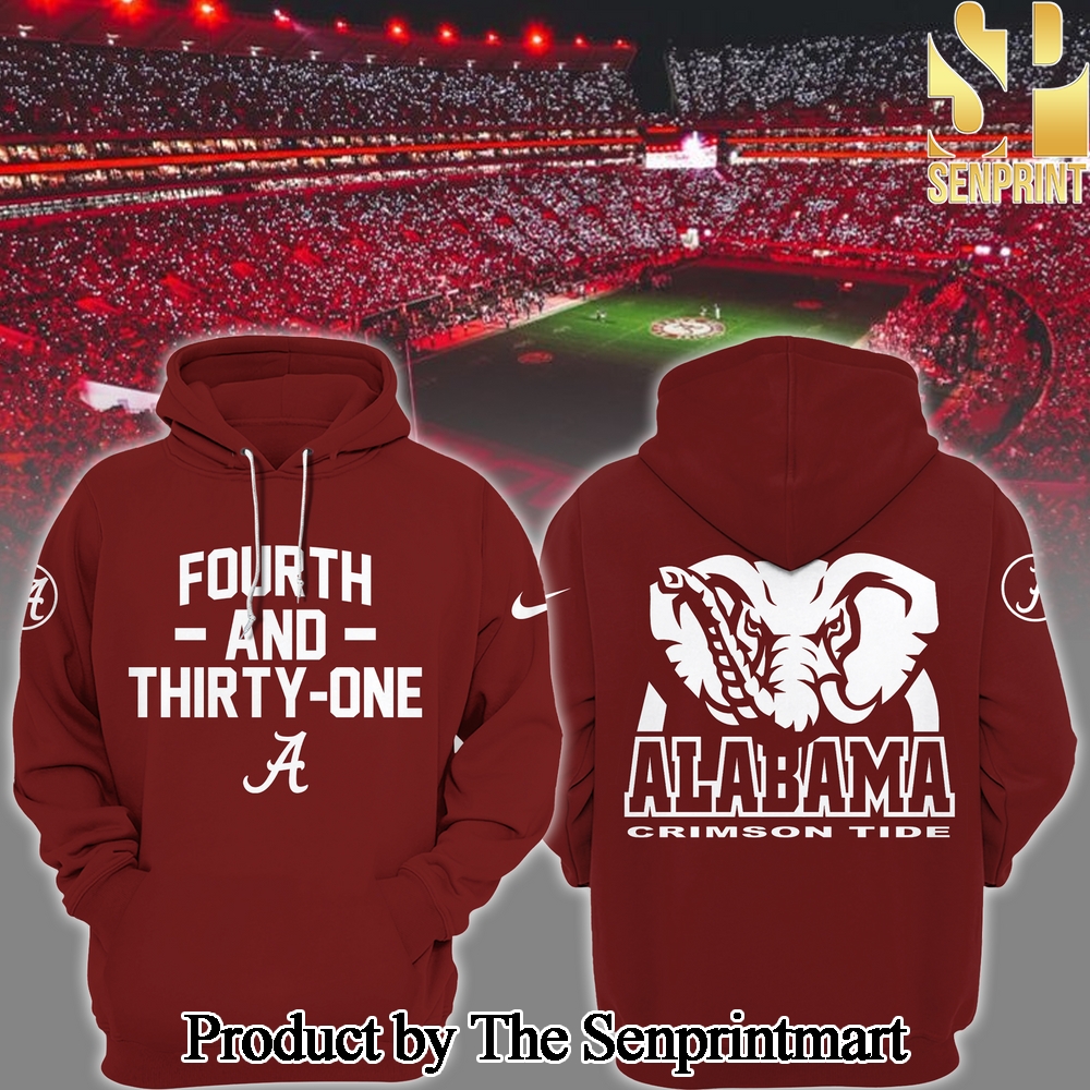 4th and 31 Alabama Crimson Tide Hoodie SEN0515