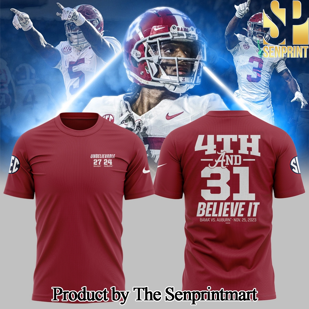 Alabama Crimson Tide football 4th and 31T-Shirt SEN0523