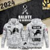 Detroit Lions Hoodie Camo 2024 Salute to Service Club L2 SEN0252