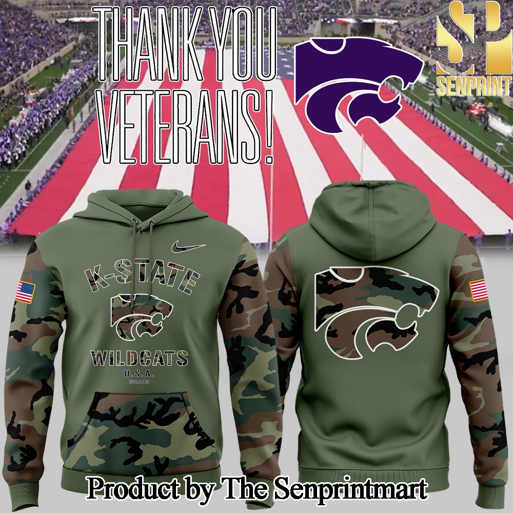 Kansas State Wildcats football 2024 Military Appreciation Hoodie SEN0375