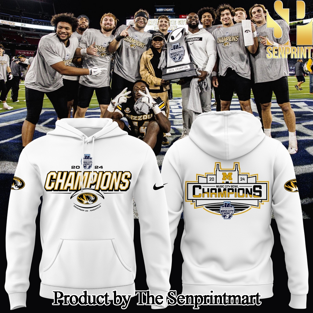 Missouri Tigers football 2024 Champions Transperfect Music City Bowl Hoodie SEN0274