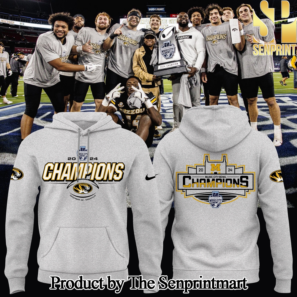 Missouri Tigers football 2024 Champions Transperfect Music City Bowl Hoodie SEN0276