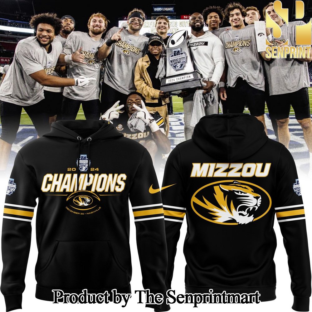 Missouri Tigers football ARE THE 2024 TRANSPERFECT MUSIC CITY BOWL CHAMPS Hoodie SEN0273