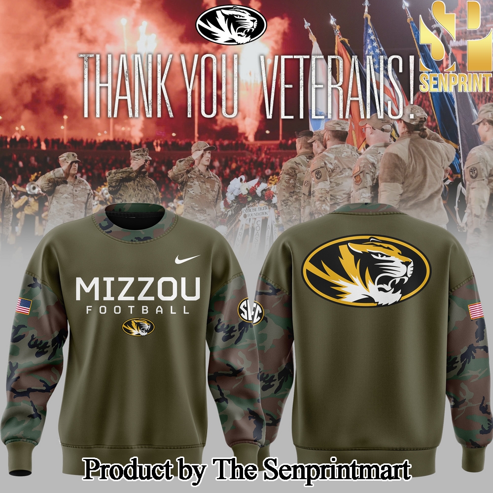 Mizzou Football 2024 Military Appreciation For Fans Sweatshirt SEN0285