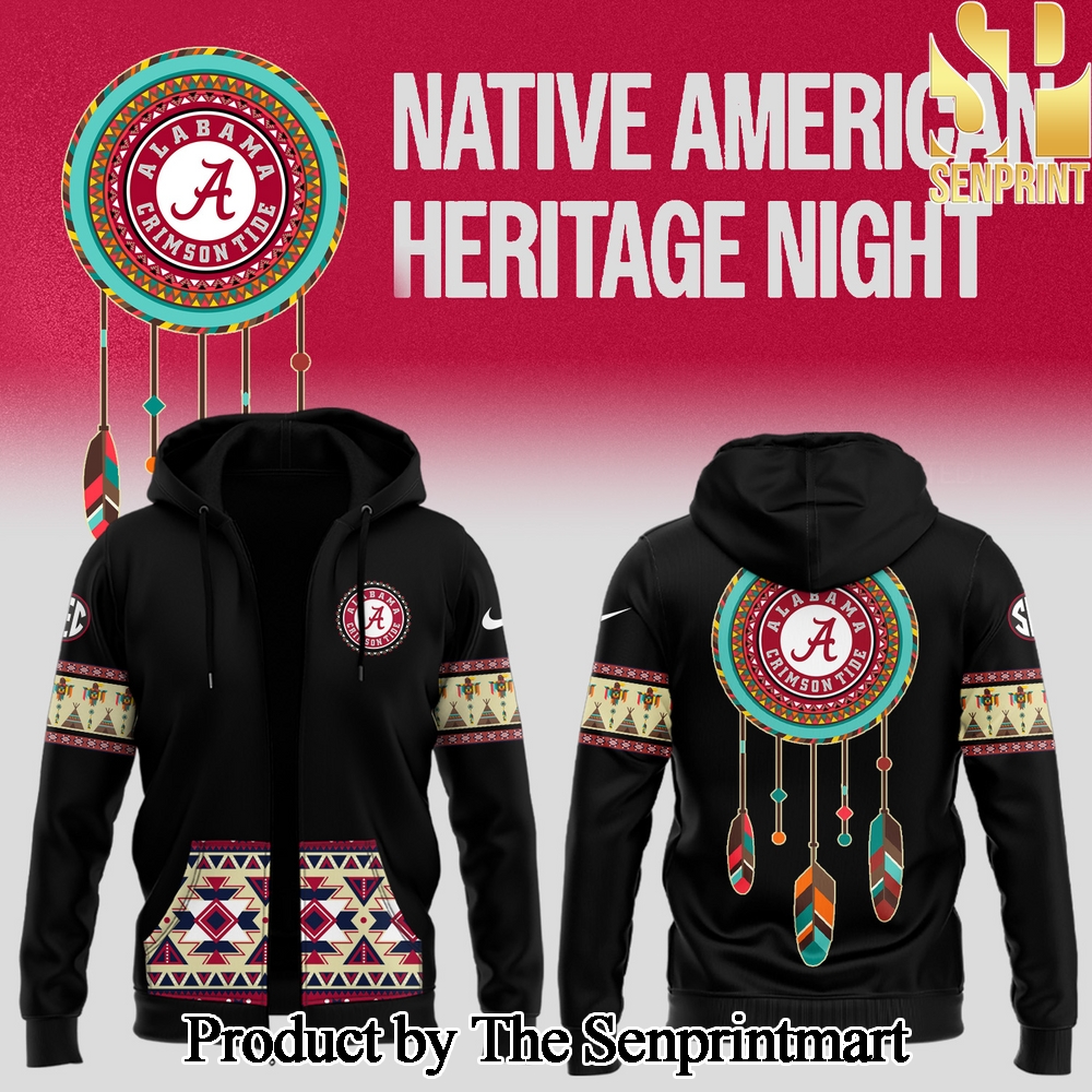 Native American Heritage Night Alabama Crimson Tide football For Fans Zip Hoodie SEN0507