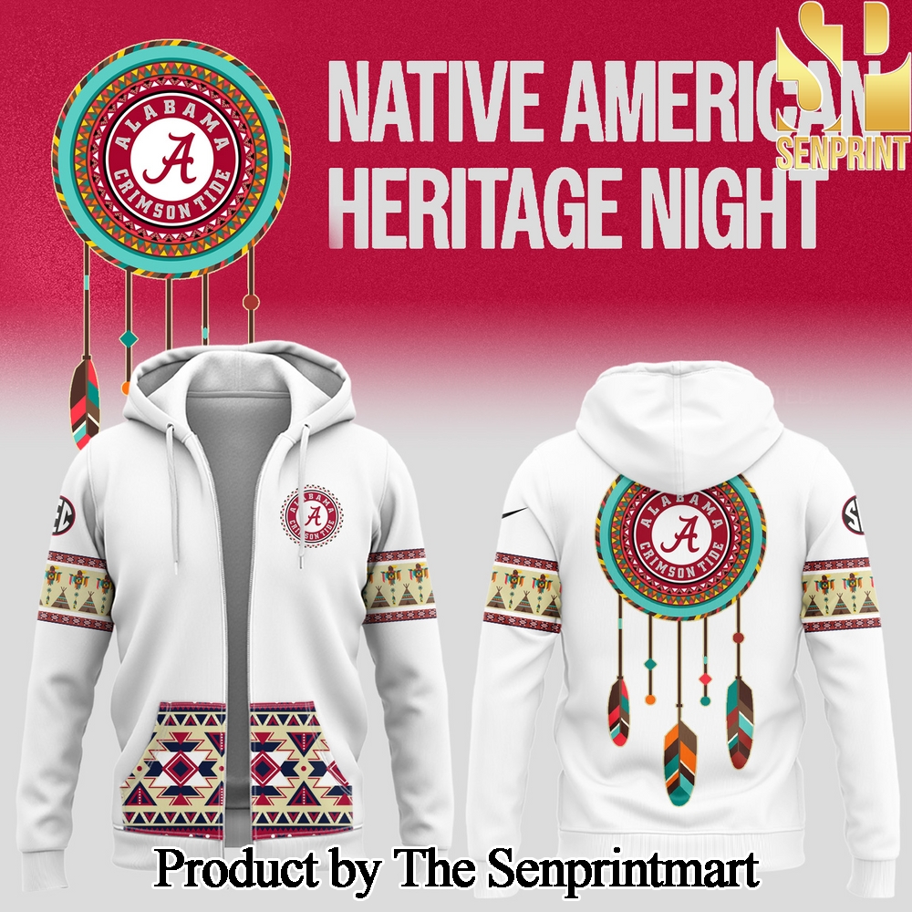 Native American Heritage Night Alabama Crimson Tide football For Fans Zip Hoodie SEN0508