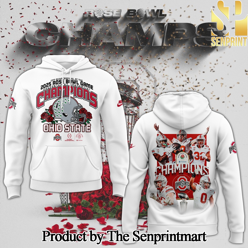 Ohio State Buckeyes College Football Playoff 2025 Rose Bowl Champions For Sport Fan All Over Print Shirt SEN0110