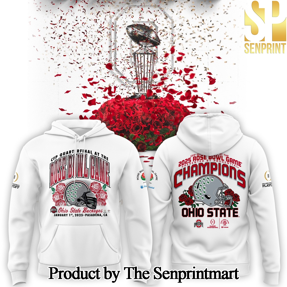 Ohio State Buckeyes College Football Playoff 2025 Rose Bowl Champions For Sport Fan Full Printed Shirt SEN0108