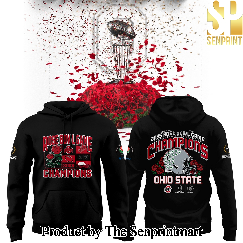 Ohio State Buckeyes College Football Playoff 2025 Rose Bowl Champions For Sport Fan Full Printing Shirt SEN0106