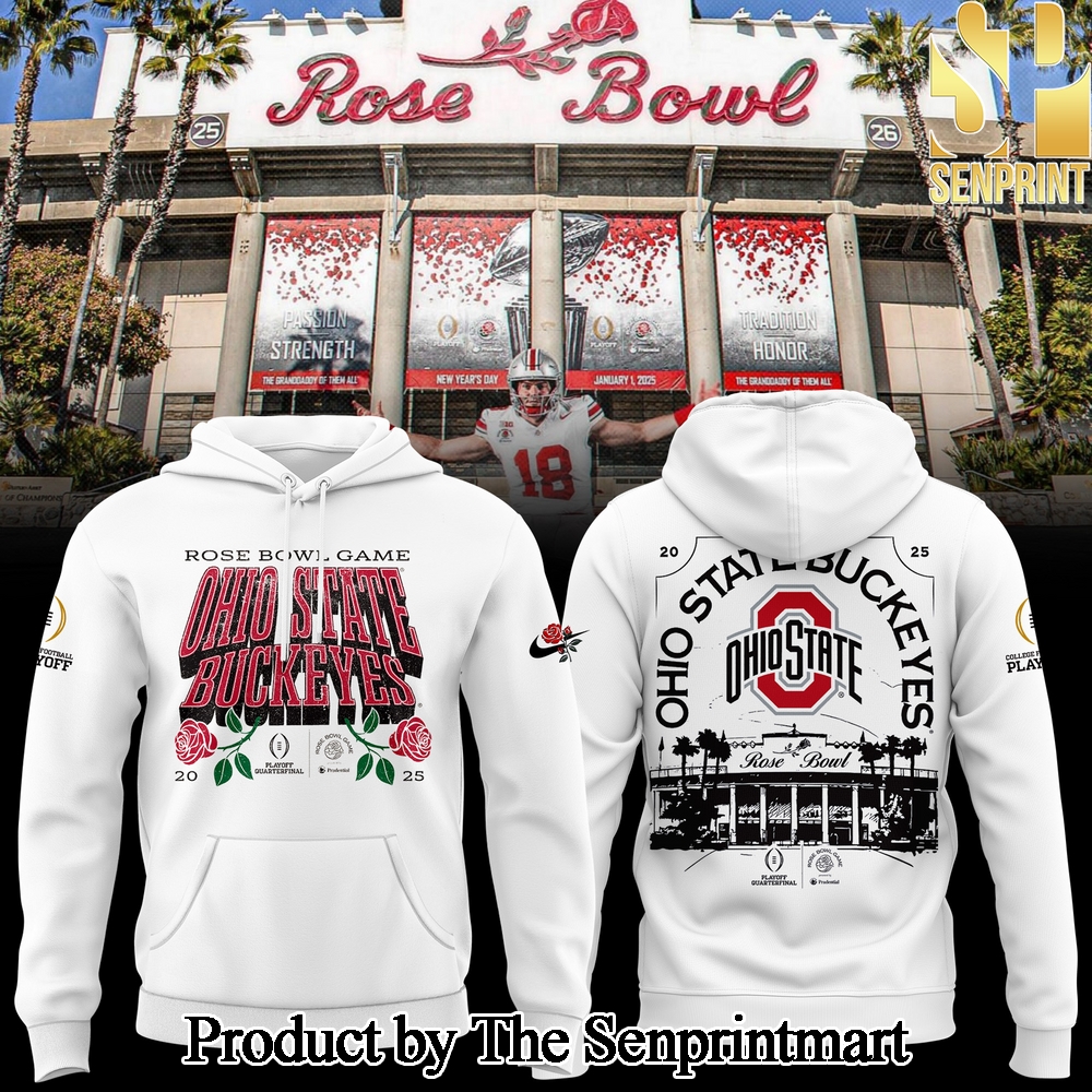 Ohio State Buckeyes Rose Bowl Game 2025 Hoodie SEN0122