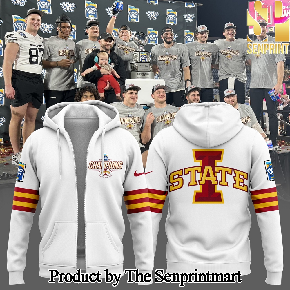 2024 Pop Tarts Bowl Champions Iowa State Football For Fans Zip Hoodie SEN0428