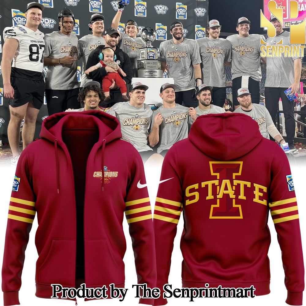 2024 Pop Tarts Bowl Champions Iowa State Football For Fans Zip Hoodie SEN0429