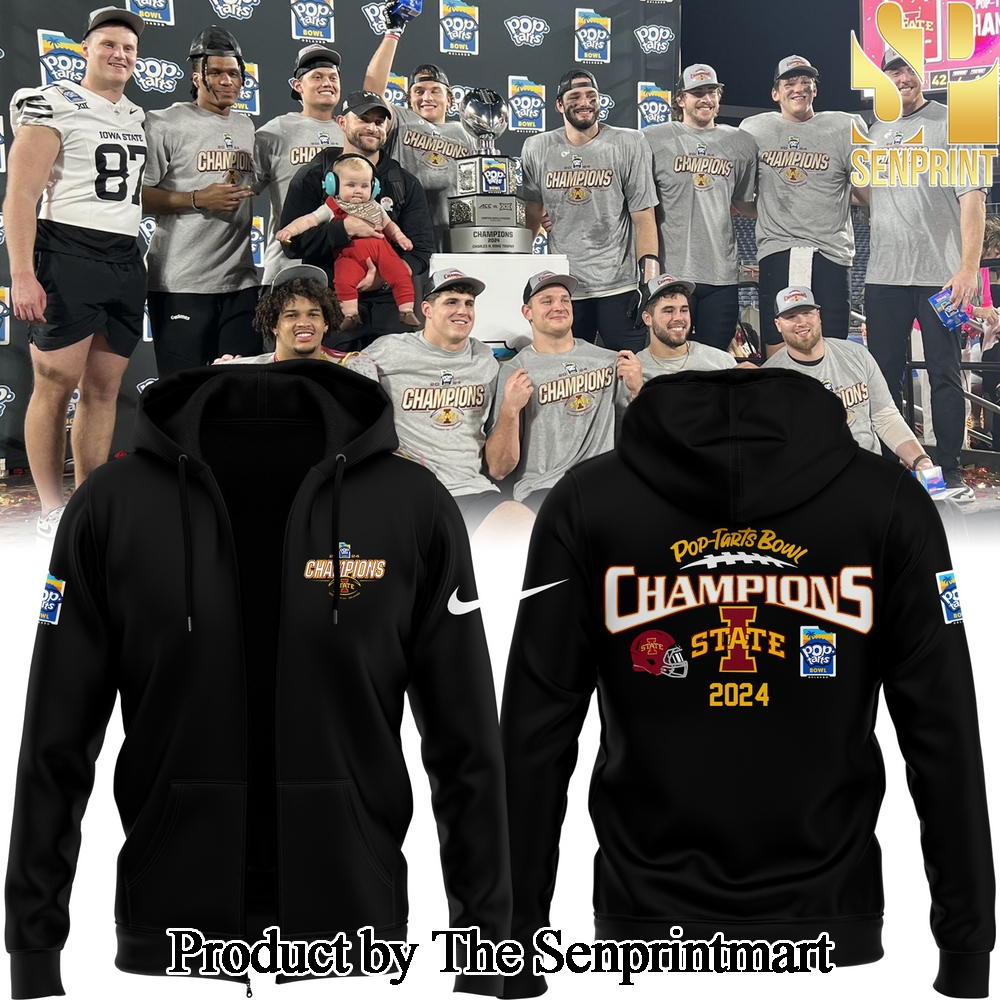 2024 Pop Tarts Bowl Champions Iowa State Football For Fans Zip Hoodie SEN0431